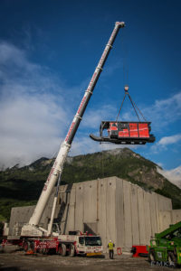 EMKA Photographe - Annecy - Ugine - Savoie - Reportage de Chantier - Construction Bâtiment Chaudière biomasse bois - Manutention et levage