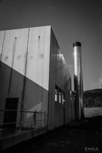 EMKA Photographe - Annecy - Ugine - Savoie - Reportage de Chantier - Construction Bâtiment Chaudière biomasse bois - Cheminée