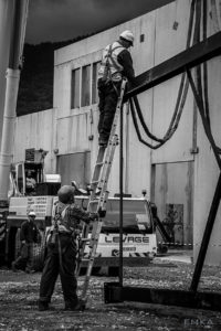 EMKA Photographe - Annecy - Ugine - Savoie - Reportage de Chantier - Construction Bâtiment Chaudière biomasse bois - Levage