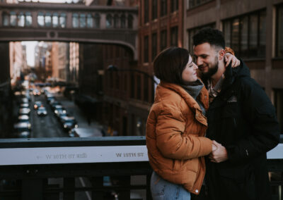 Séance photo de couple à New York.
